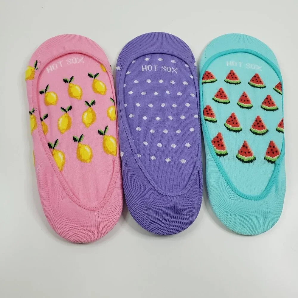 Hot Sox‎ Women's Summer Liner Socks in Pink/Purple/Blue - One Size